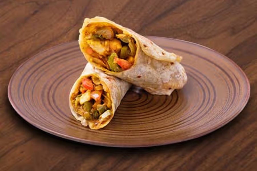 Mushroom Tikka Roll